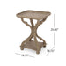 French Country Accent Table With Hourglass Design - Natural Noble House