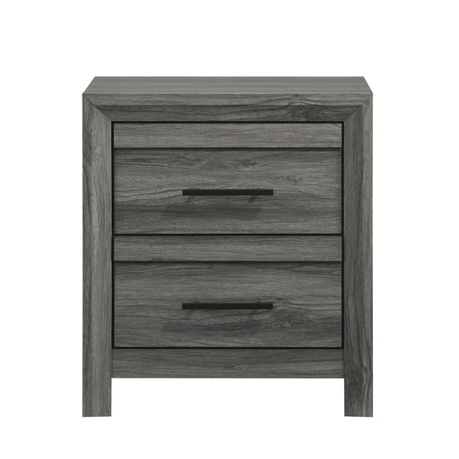 Denver - 2 Drawer Nightstand - Gray Matrix Furniture Group
