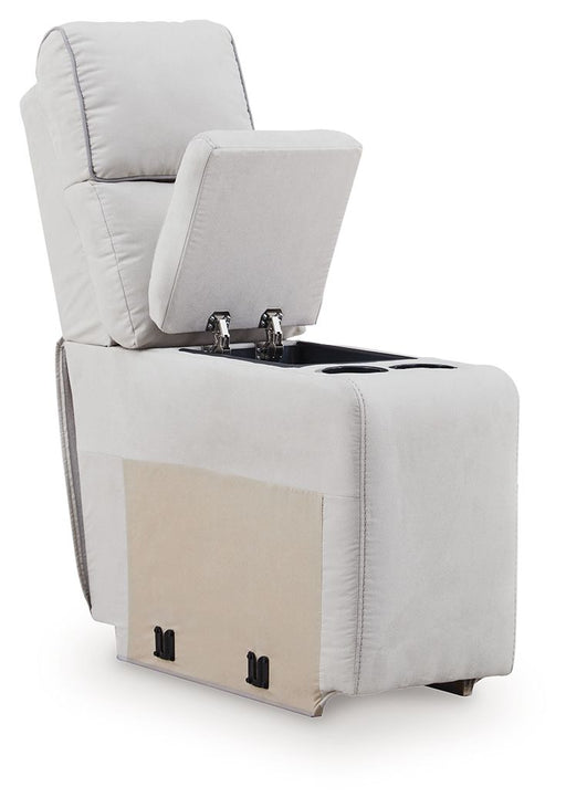 Social Pointe - Console With Storage - Pearl / Ash Signature Design by Ashley®