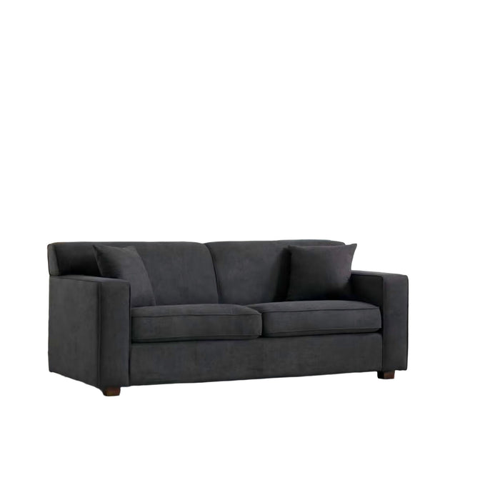 Loveseat Sleeper Sofa With Full Size Pull Out Bed, 2 Seater Convertible Couch For Small Apartments - Gray Home Essentials