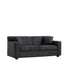 Loveseat Sleeper Sofa With Full Size Pull Out Bed, 2 Seater Convertible Couch For Small Apartments - Gray Home Essentials