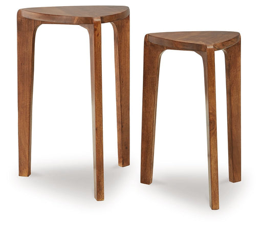Brynnleigh - Accent Table Set (Set of 2) - Medium Brown Signature Design by Ashley®