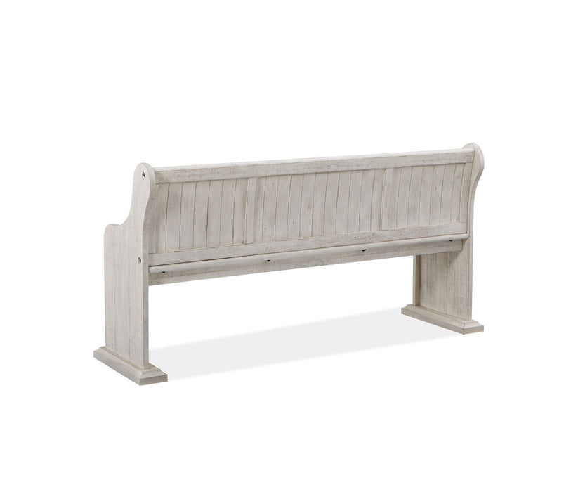 Bronwyn - Bench With Back - Alabaster Magnussen Furniture
