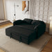 Sofa, Dual Purpose Lounge With Retractable Queen Size Bed Home Essentials