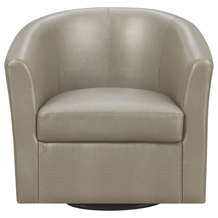 Swivel Armchair With Barrel-Back Design Furniture Max