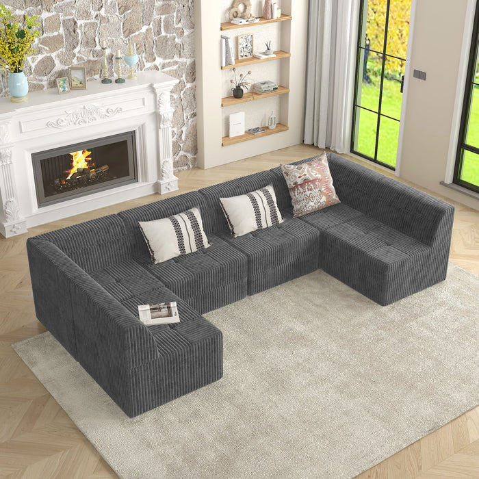 Modern Minimalist Corduroy Sleeper Sofa, Compressed Sectional Single Seat