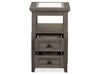 Paxton Place - Chairside End Table - Dovetail Gray Magnussen Furniture