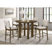 Crispin - 5 Piece Counter Height Dining Set With Upholstered Chairs - Brown Furniture Max
