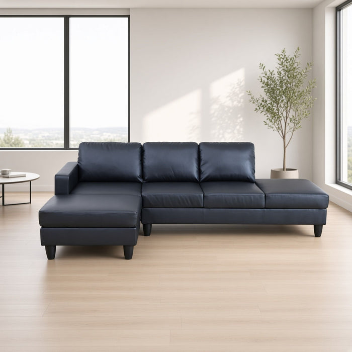L - Shaped Sectional Sofa With Chaise & Ottoman Home Essentials