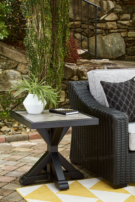Beachcroft - Square End Table - Black / Light Gray Signature Design by Ashley®