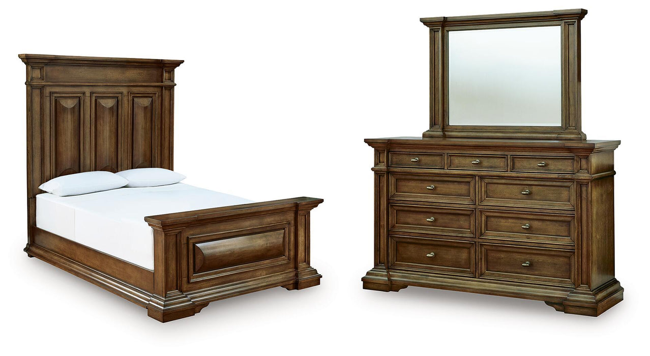 Frantanna - 3 Pc. - Queen Panel Bed, Dresser And Mirror - Brown Signature Design by Ashley®