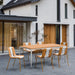 Modern Striped Blocking Single Chairs (Set of 4) Home Essentials
