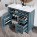 Modern Bathroom Vanity With Sink Top, Flip Drawers, Adjustable Shelf Hearth and Haven