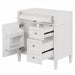 Bathroom Vanity With 2 Drawers And Tip-Out Drawer, Storage Cabinet Hearth and Haven