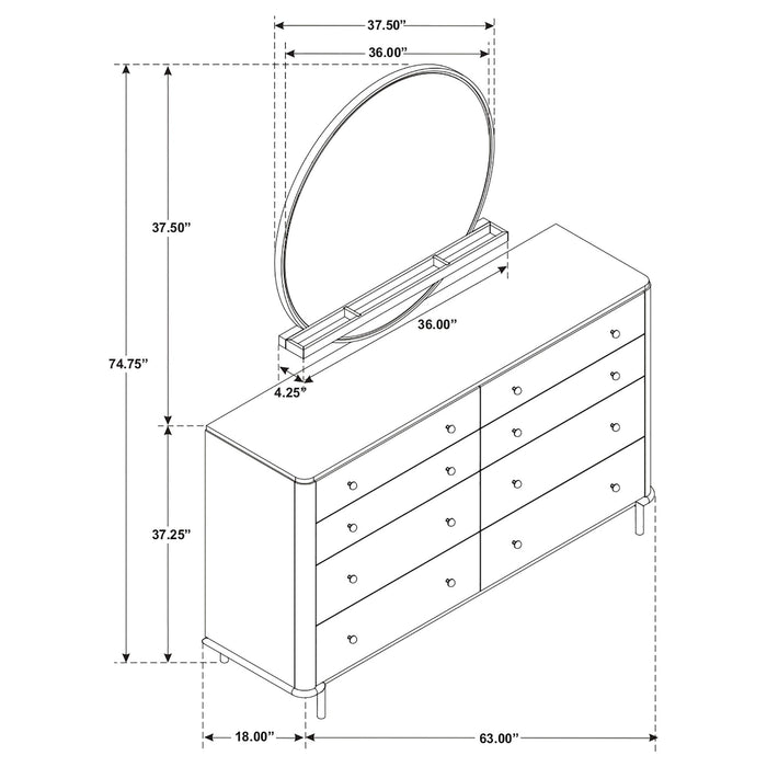 Benson - Dresser With Mirror Furniture Max