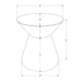 Drum Accent Side Table, Contemporary & Modern Elegant Design 8th Street