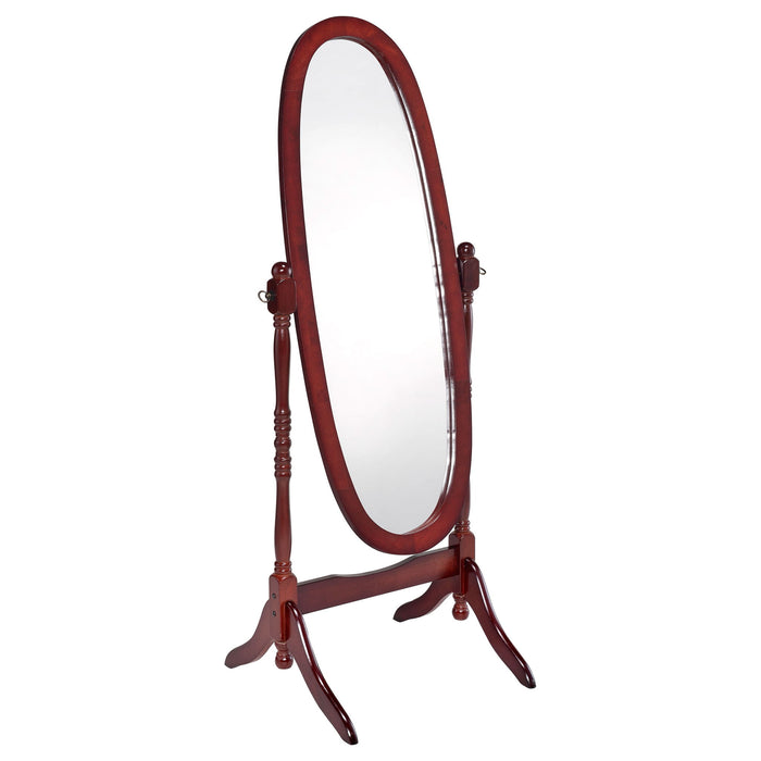 Dunne - Cheval Mirror With Oval Frame Furniture Max