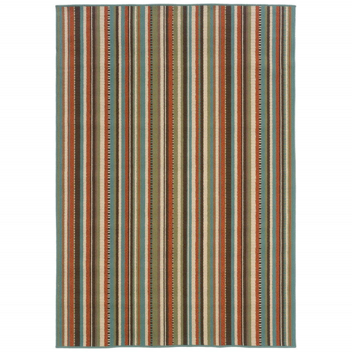 5' X 8' Indoor / Outdoor Area Rug - Green