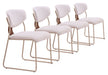 Meadow - Dining Chair (Set of 4) - White Zuo Modern