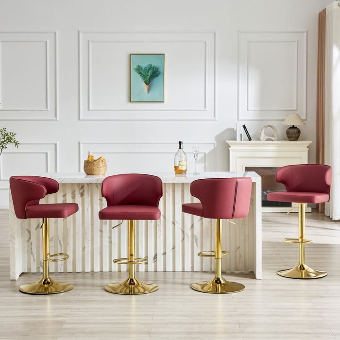 Adjustable Swivel Bar Chair With High Back Support Home Essentials