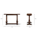 Whitmore - Trestle Console Table - Dark Brown Jennifer Taylor Home