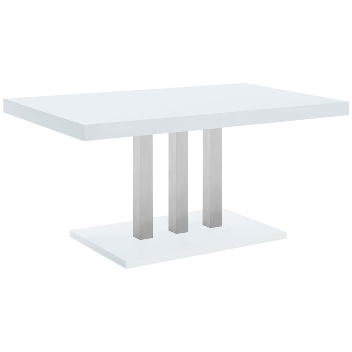 Creston - Rectangular Dining Table - White Furniture Max
