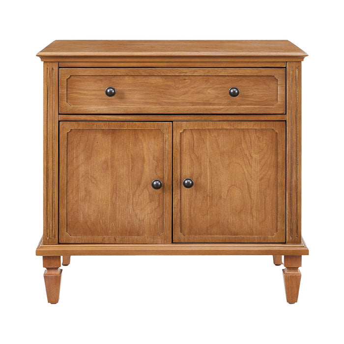 Nightstand With Charging Station Bedside Table With Drawer And Double Door Storage Home Essentials