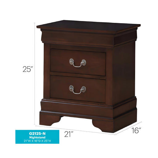 Louis Phillipe - Storage Nightstand - Cappuccino Glory Furniture