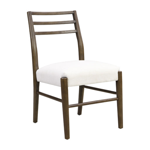 Farmhouse Style Dining Chair Set With Ladder Back Design Noble House