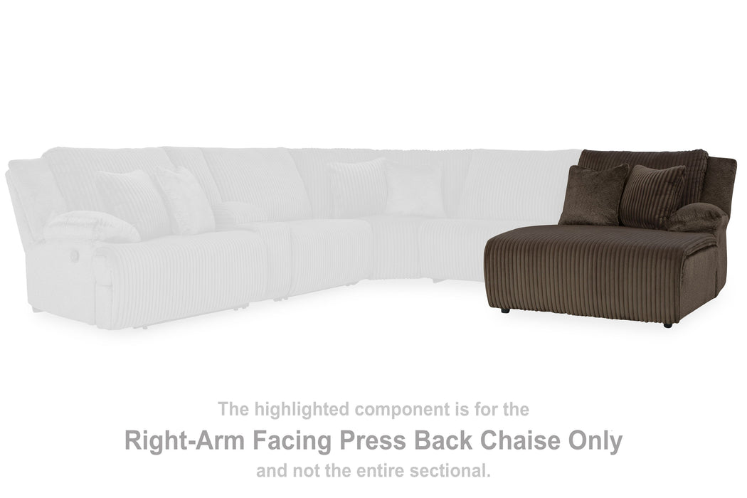 Top Tier - Raf Press Back Chaise - Chocolate Signature Design by Ashley®