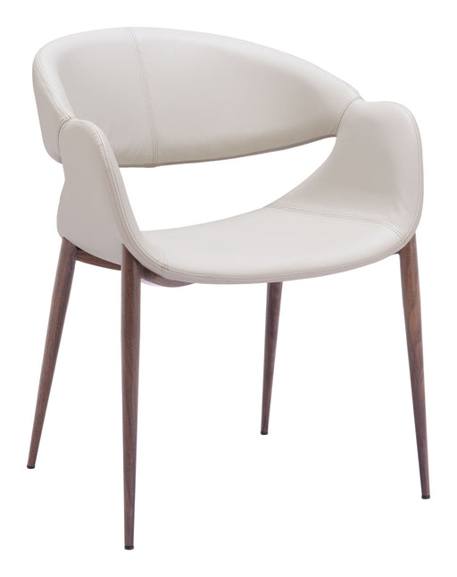 Limay - Dining Chair (Set of 2) - Beige / Walnut Zuo Modern