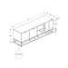 TV Stand, Storage Cabinet With Open And Closed Shelves, Console For Living Room - Black 8th Street