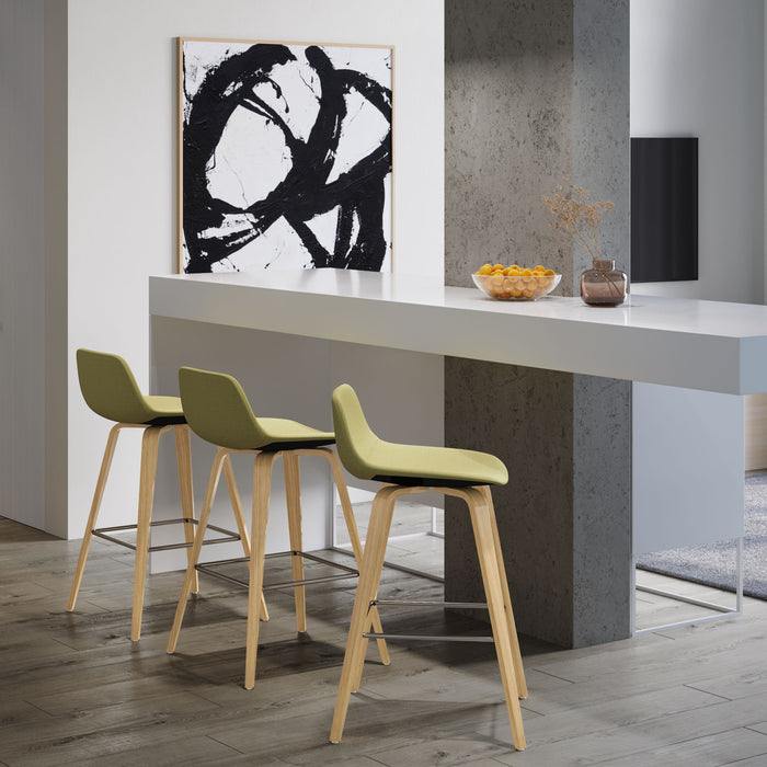 Randolph Bentwood - Upholstered Counter / Bar Height Stool (Set of 2) Simpli-Home