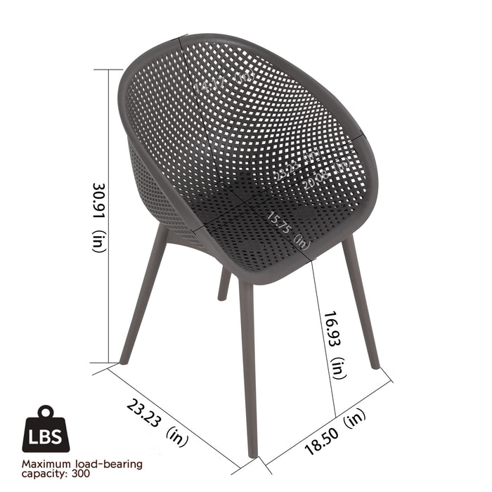 2 Pack Lounge Chair Set & Folding Square Table Home Essentials