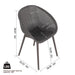 2 Pack Lounge Chair Set & Folding Square Table Home Essentials