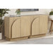 Modern Sideboard Buffet With Arched Cabinet Doors Home Essentials