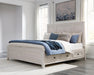 Darbonton - King Panel Storage Bed - Dove White Signature Design by Ashley®