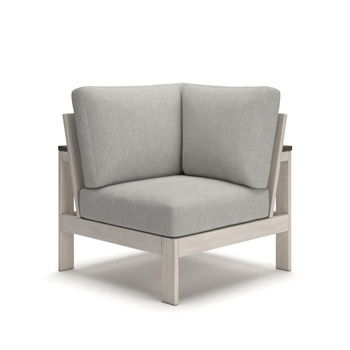 Vista Highlands - Corner With Cushion - Brown / White Signature Design by Ashley®