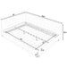 Elegant Design Storage Upholstered Tufted Bed Frame With Backrest And Armrests Home Essentials