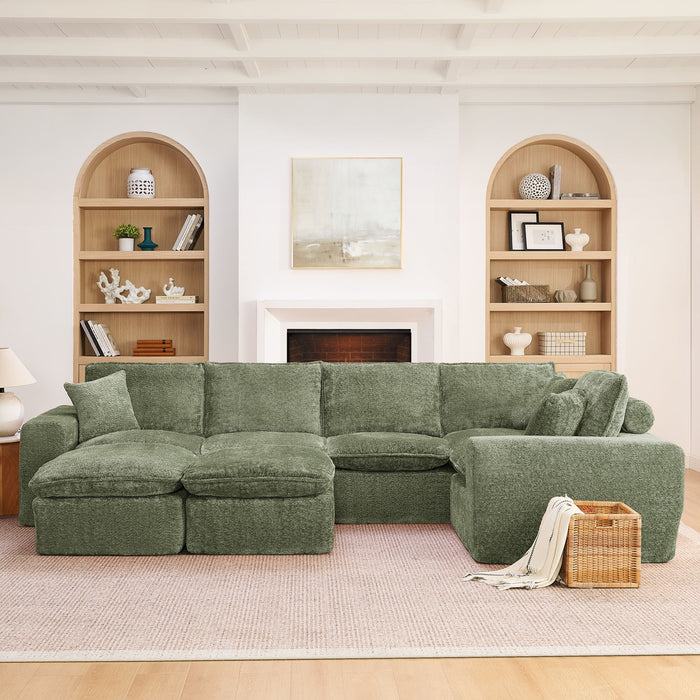 Sectional Sofa With Moveable Ottoman Home Essentials