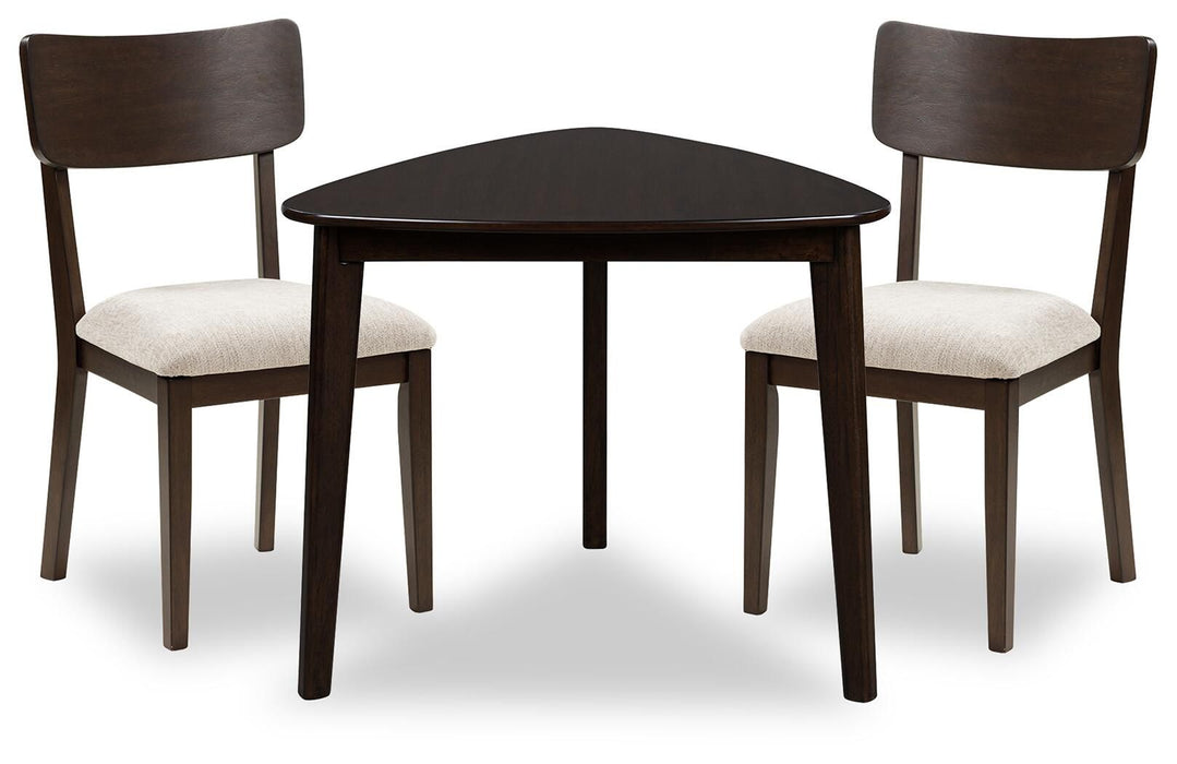 Shorbyn - 3 Pc. - Dining Table And 2 Chairs - Merlot Signature Design by Ashley®