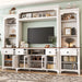 Extra Large TV Stand, Entertainment Center With Storage Cabinets Hearth and Haven