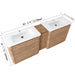 Soft Close Door Freestanding Bathroom Vanity With Sink, 1 Small Storage Cabinet Home Essentials
