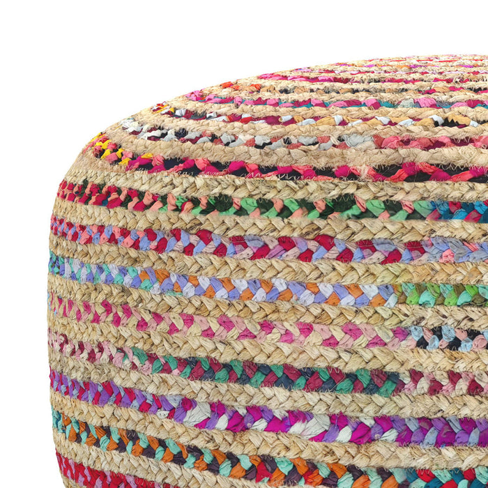 Margo - Large Round Pouf - Multicolor Simpli-Home