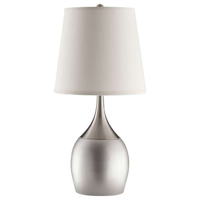 Droplet Empire - Shade Urn Table Lamp (Set of 2) - Silver Furniture Max