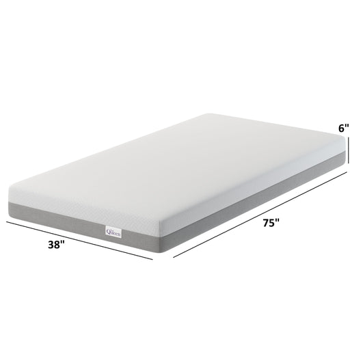 6" Memory Foam Mattress With Responsive Support And Breathable Cover Daily Nest