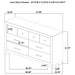 Merritt - 6 Drawer Dresser Cabinet - Light Oak Furniture Max