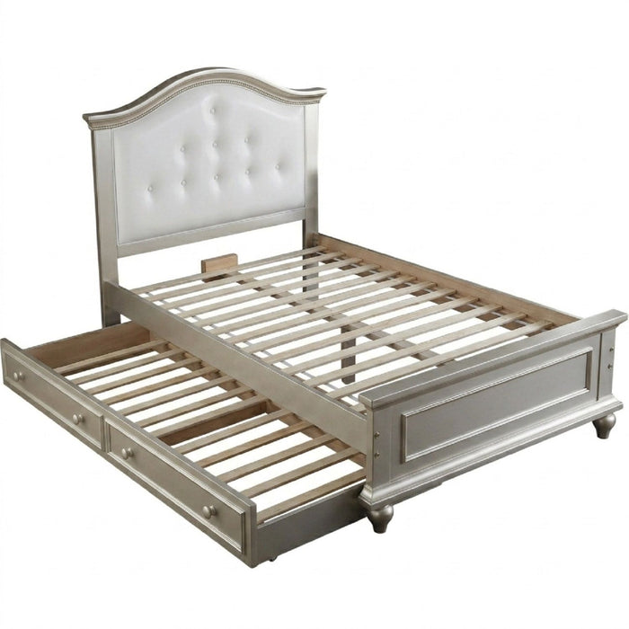 Contemporary Style Bed With Trundle Home Essentials