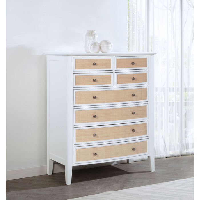 Talia - 8 Drawer Chest - White