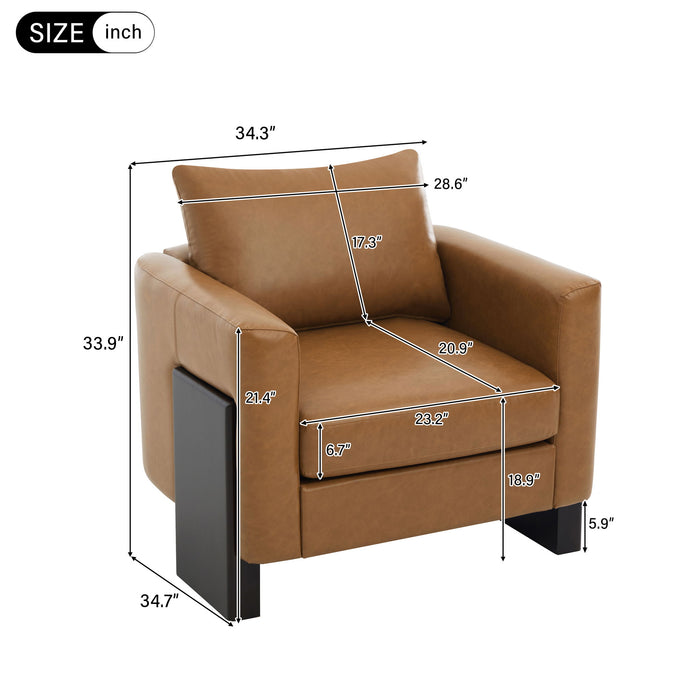 Stylish Club Armchair For Living Room Noble House